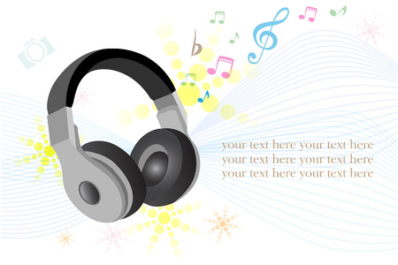 earphone , Vector illustration.のイラスト素材