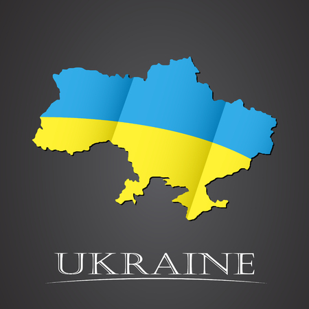 Map of ukraine. vector illustrationのイラスト素材