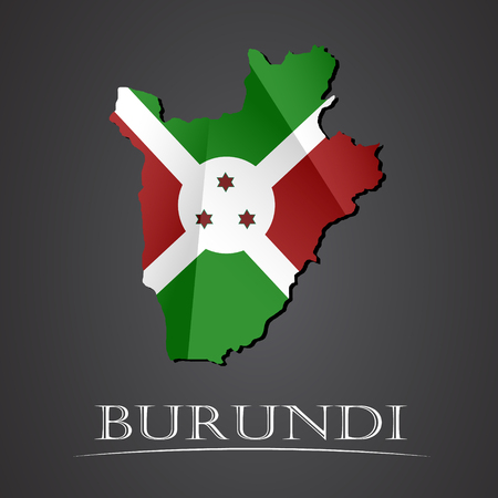 Map of burundi. vector illustrationのイラスト素材