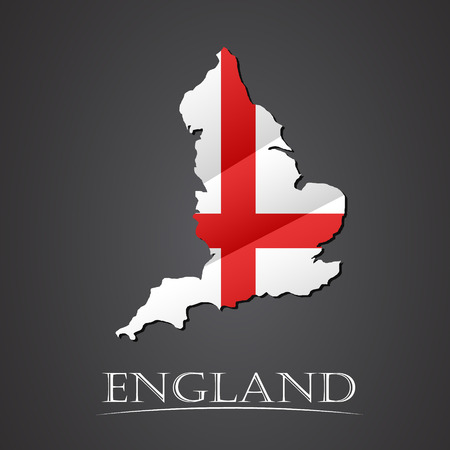 Map of england. vector illustrationのイラスト素材