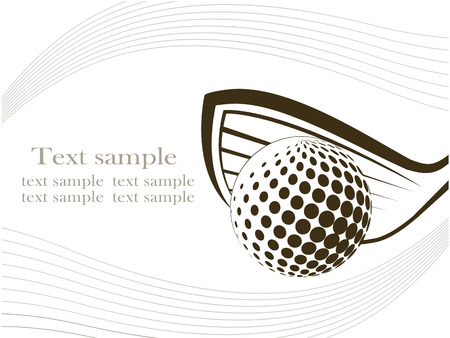 Golf background ,Vectorのイラスト素材