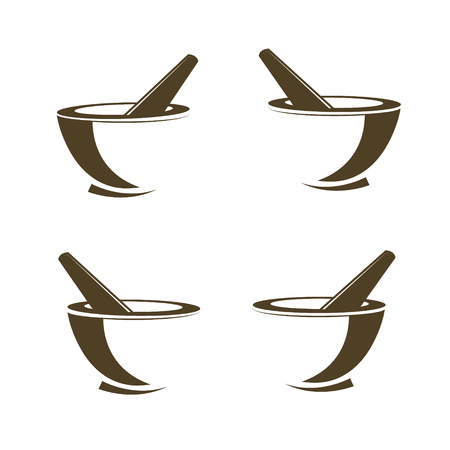 Mortar and pestle pharmacy iconのイラスト素材
