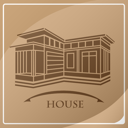 house exterior isolated icon vector illustration designのイラスト素材