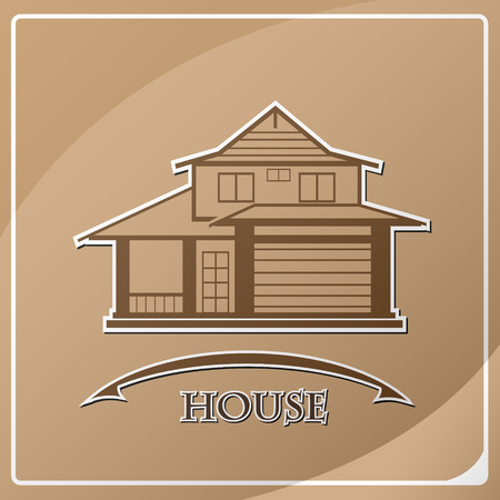 house exterior isolated icon vector illustration designのイラスト素材