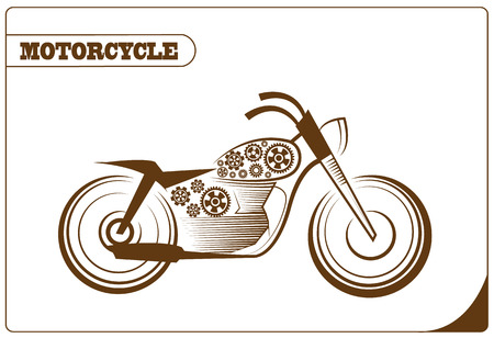 Logo motorcycle. Vector illustration.のイラスト素材
