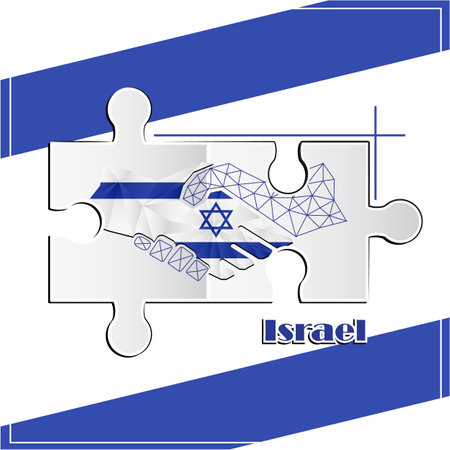 Handshake made from the flag of Pakistanのイラスト素材