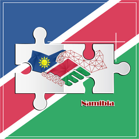 Handshake made from the flag of Pakistanのイラスト素材