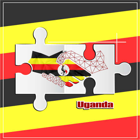 Handshake made from the flag of Pakistanのイラスト素材