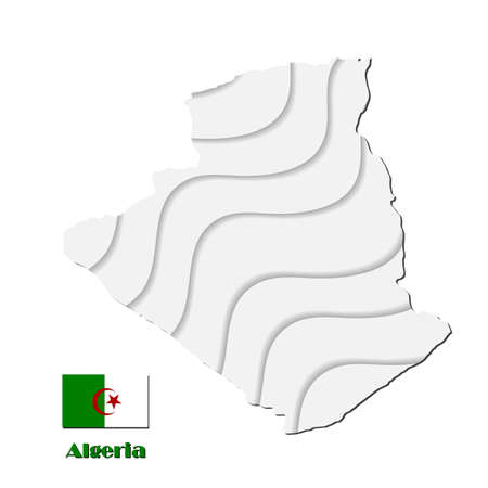 Congo map on white background. vector illustration.のイラスト素材