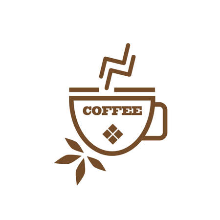 Coffee simple elegant cafe.のイラスト素材