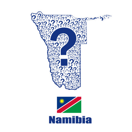 Sweden map flag made from question mark.のイラスト素材