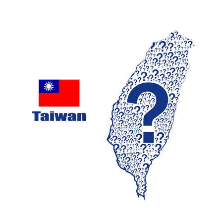 Sweden map flag made from question mark.のイラスト素材