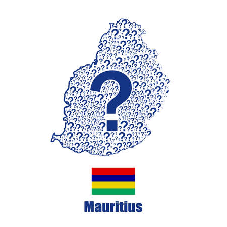 Switzerland map flag made from question mark.のイラスト素材