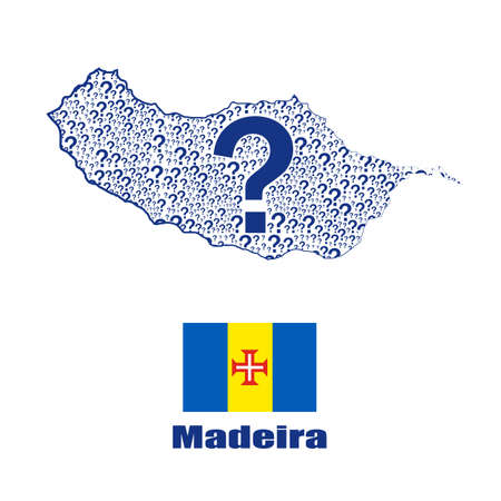 Switzerland map flag made from question mark.のイラスト素材