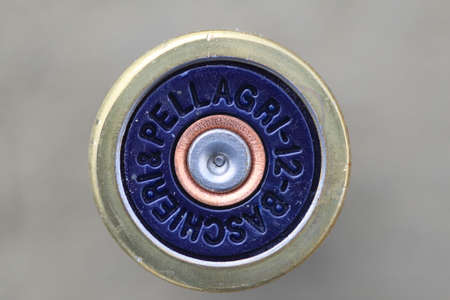 English letters on the cirle plateのeditorial素材