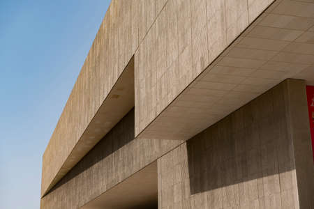 Simple and powerful lines of urban modern architectureのeditorial素材