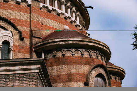Tianjin has a century-old Romanesque three-domed Catholic church partの写真素材