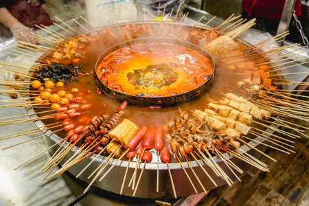 Sichuan hot pot skewers incenseの写真素材