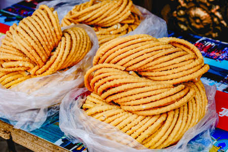 Muslim cuisine fried food, golden deliciousの写真素材