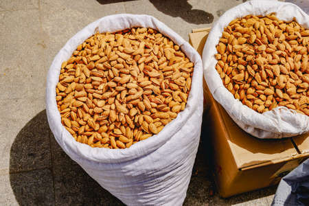 American almonds, sold in the street market