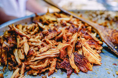 Turkish cuisine street barbecue, grilled meatの写真素材
