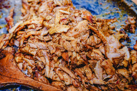 Turkish cuisine street barbecue, grilled meatの写真素材