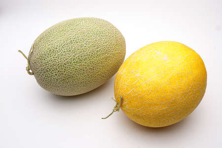 Fruit cantaloupe close-up, studio photoの写真素材