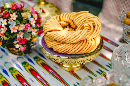 Micro is a kind of fried pasta,sanziの写真素材