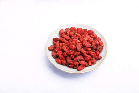 Organic Red Dried Goji Berriesの写真素材