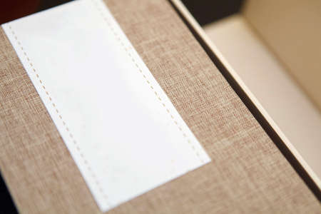 Tea gift carton packaging blank design kraft paper bagの写真素材