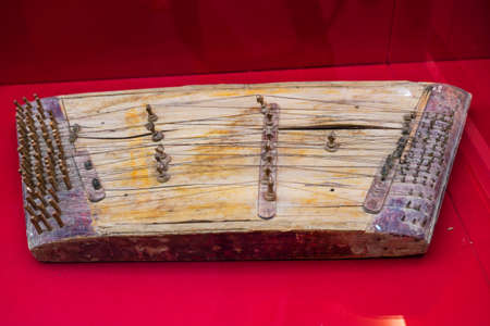 National stringed instrument and handmade xylophone Exhibitionの写真素材