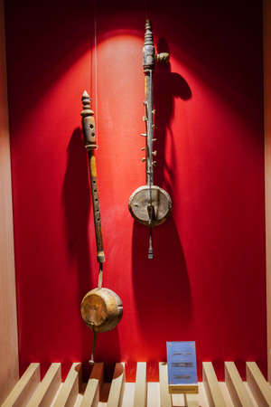 National stringed instrument and handmade xylophone Exhibitionの写真素材