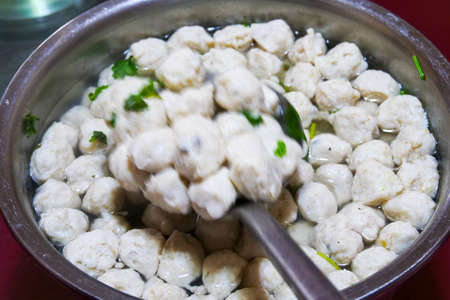 Cooked fish balls kitchen cuisineの写真素材
