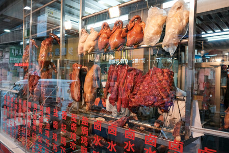 Chinese Cantonese Roasted Roast Chickenのeditorial素材