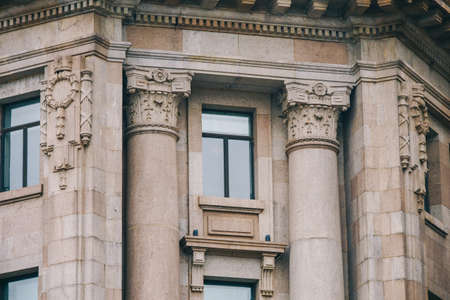 Medieval European-style building exterior wall pattern decoration