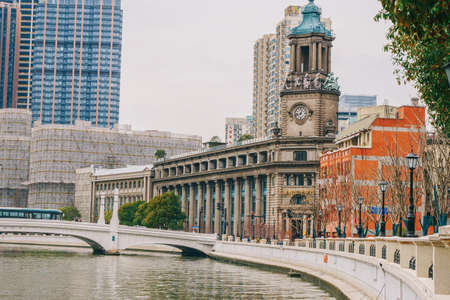 Old buildings in Huangpu District, Shanghai Tourismのeditorial素材