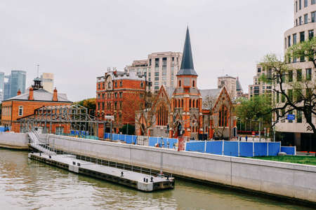 Old buildings in Huangpu District, Shanghai Tourismのeditorial素材