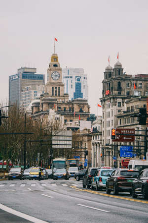 Old buildings in Huangpu District, Shanghai Tourismのeditorial素材