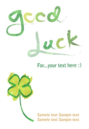 Good luck with clover backgroundのイラスト素材