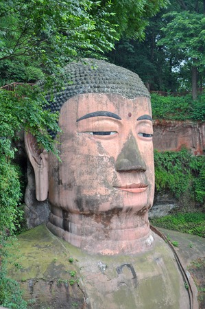 Leshan Giant Buddha (Dafo)  の写真素材