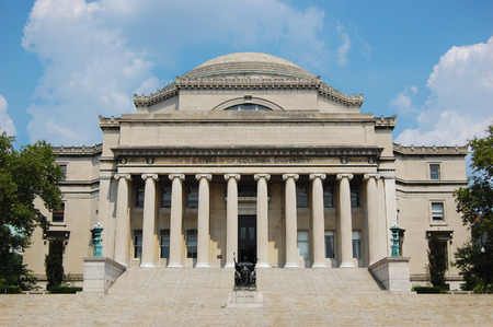 Columbia University Low Library, Manhattan, New York City, USAのeditorial素材