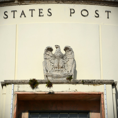 Miami Beach Post Office at 1300 Washington Avenue is Art Deco style building in Miami Beach, Florida, USAのeditorial素材