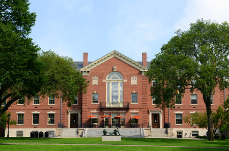 Faunce House is a Colonial Revival style building in Brown University. This building was built in 1903 and originally called Rockefeller Hall, Brown University, Providence, Rhode Island, USAのeditorial素材