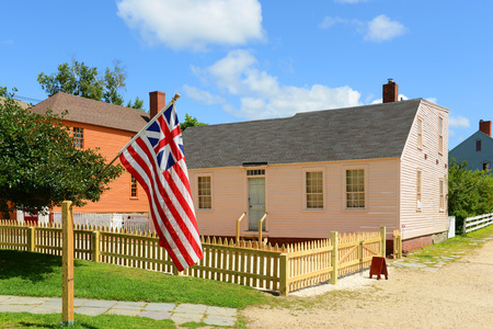 Peacock House was built in 1821 at Strawbery Banke Museum in Portsmouth New Hampshire USA.のeditorial素材