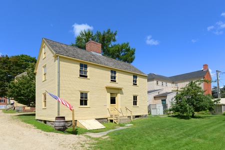 Jackson House was built in 1790 at Strawbery Banke Museum in Portsmouth New Hampshire USA.のeditorial素材