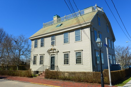 Hunter House is a historic house with Georgian Colonial style at Newport Historic District in Newport, Rhode Island, USA. This house was built in 1748 for Colonial Deputy Governor.のeditorial素材