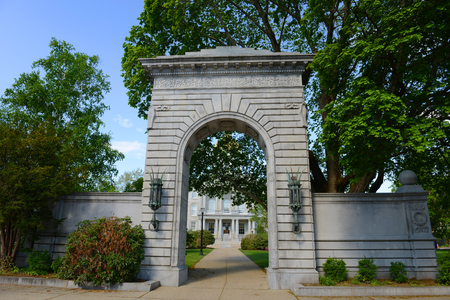New Hampshire State House, Concord, New Hampshire, USA. New Hampshire State House is the nation's oldest state house, built in 1816 - 1819.の写真素材