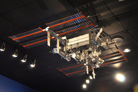 International Space Station ISS Model in the John F. Kennedy Space Center in Florida, USA.のeditorial素材