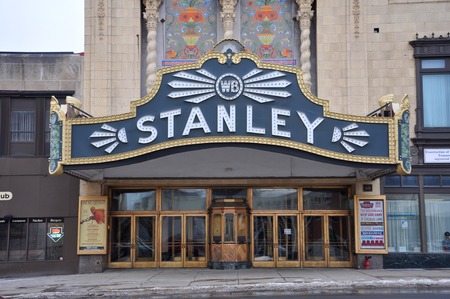 Stanley Theater is a historic Mexican Baroque style theater built in 1928 on 261 Genesee Street in downtown Utica, New York State, USA.のeditorial素材