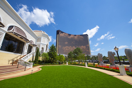Encore Boston Harbor in City of Everett, Boston, Massachusetts, USA. This luxury resort and casino was opened on June 23, 2019.のeditorial素材